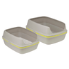 Moderna Litter Box Scoop Free Cat Litter Box, Moderna Lift-to-Sift Grey, Large
