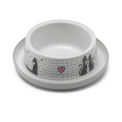 Moderna Pet Bowl 350ml Moderna Cats In Love Ant Proof Cat Bowl