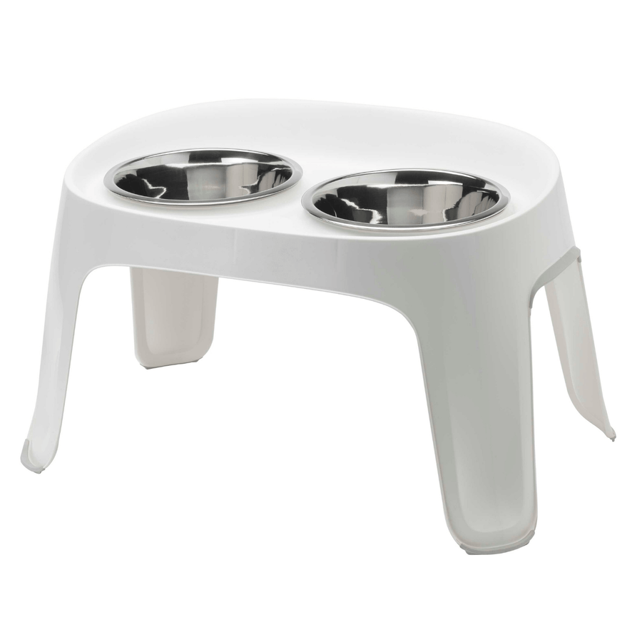 Moderna Pet Bowl Medium Moderna Skybar Raised Dog Bowl Stand, White
