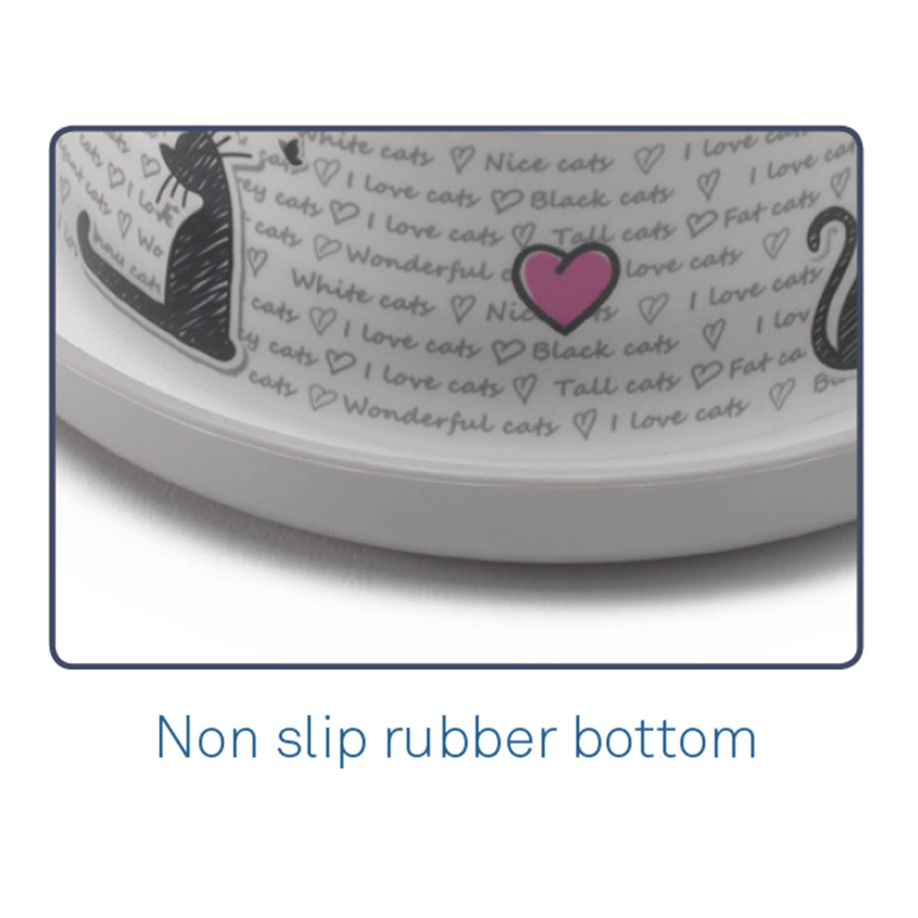 Moderna Pet Bowl Moderna Cats In Love Ant Proof Cat Bowl