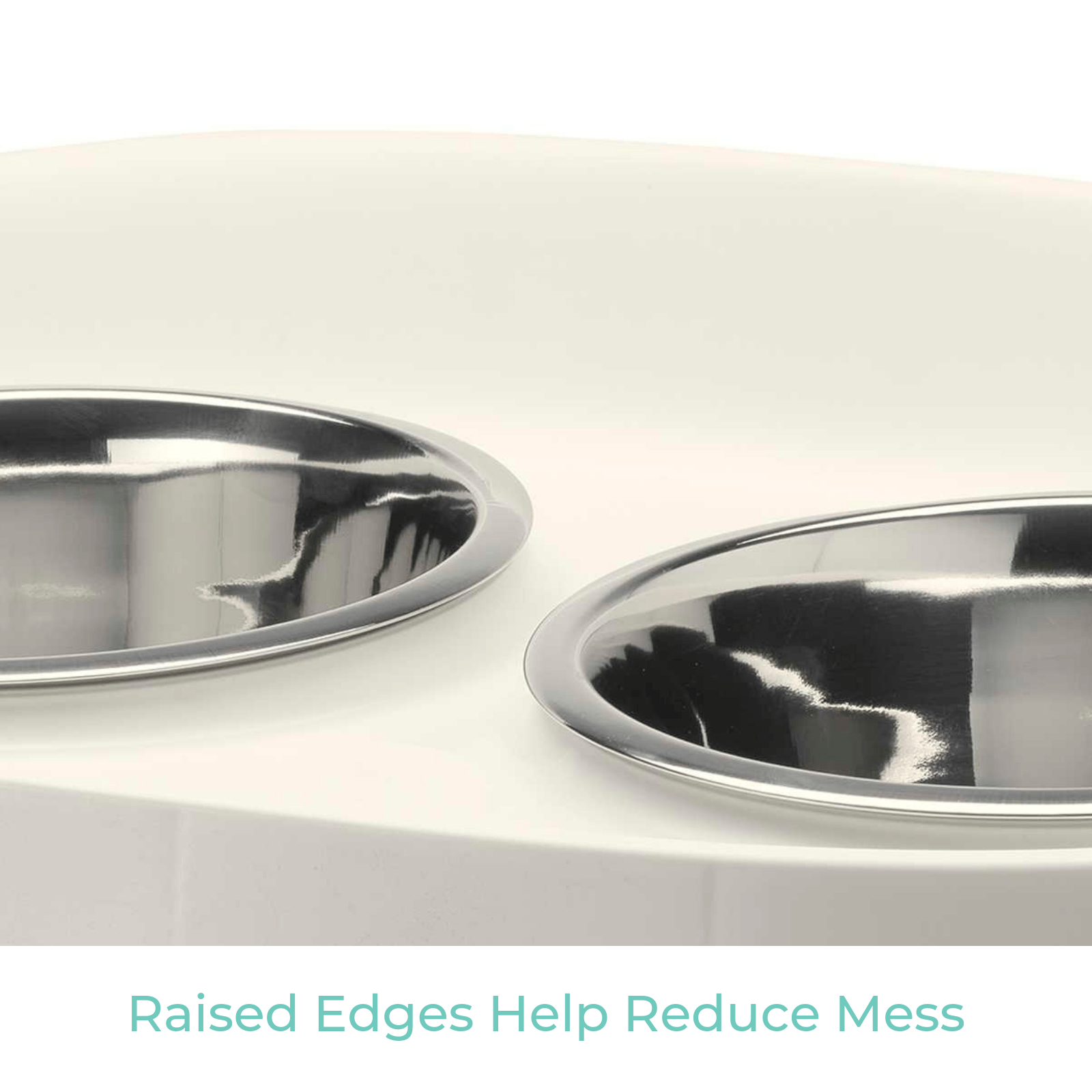 Moderna Pet Bowl Moderna Skybar Raised Dog Bowl Stand, White