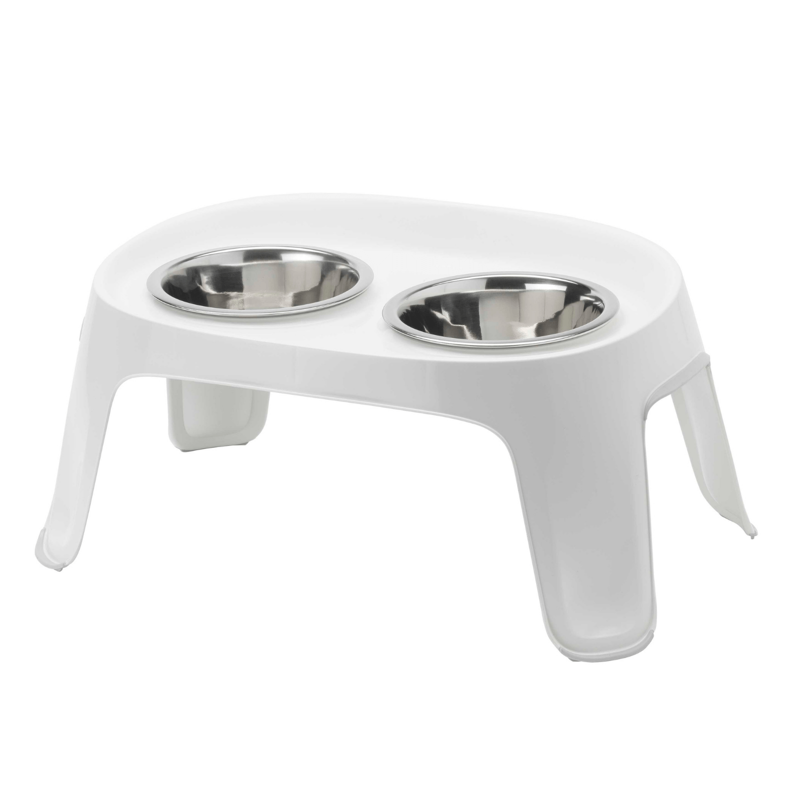 Moderna Pet Bowl Small Moderna Skybar Raised Dog Bowl Stand, White