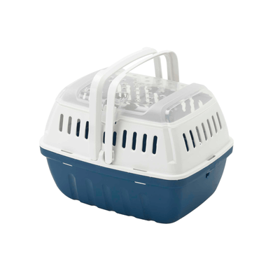 Moderna Pet Carrier Moderna Hipster Small Pet Carrier, Top Opening Travel Crate, Blue Berry