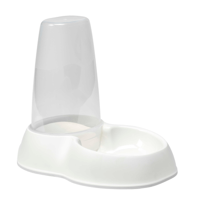 Moderna Pet Feeder Moderna Sensiflo Pet Food Dispenser, 1.5L Gravity Feeder, White