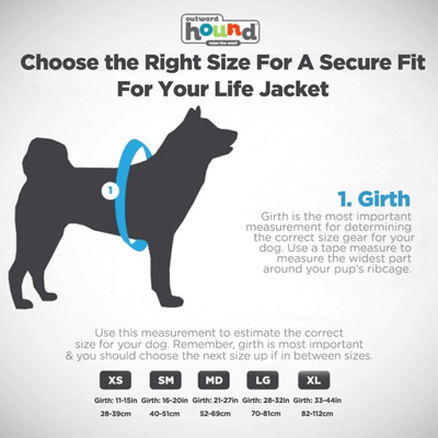 Outward Hound Dog Jacket Outward Hound Granby Ripstop Dog Life Jacket