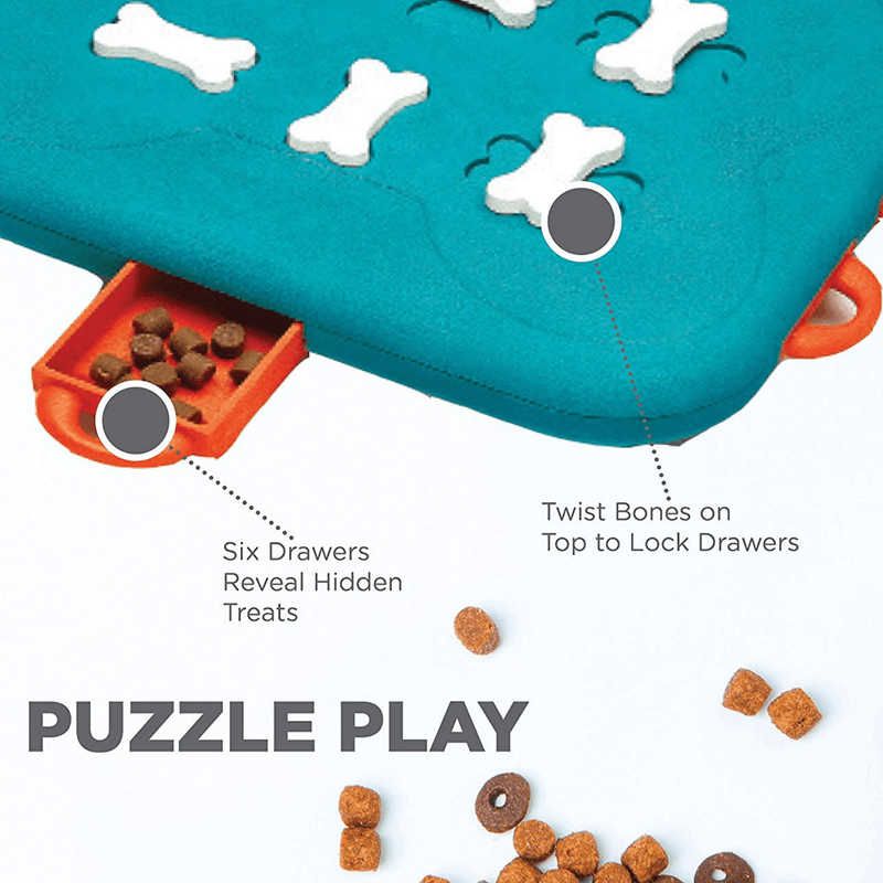Outward Hound Dog Toy Nina Ottosson Dog Puzzle Toy Interactive Treat Dispenser, Dog Casino