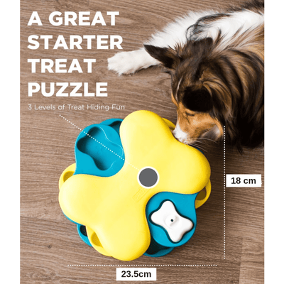 Outward Hound Dog Toy Nina Ottosson Dog Puzzle Toy Interactive Treat Dispenser, Dog Tornado