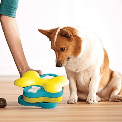 Outward Hound Dog Toy Nina Ottosson Dog Puzzle Toy Interactive Treat Dispenser, Dog Tornado