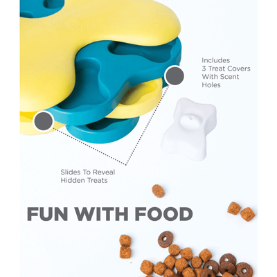 Outward Hound Dog Toy Nina Ottosson Dog Puzzle Toy Interactive Treat Dispenser, Dog Tornado