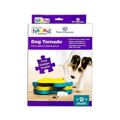 Outward Hound Dog Toy Nina Ottosson Dog Puzzle Toy Interactive Treat Dispenser, Dog Tornado