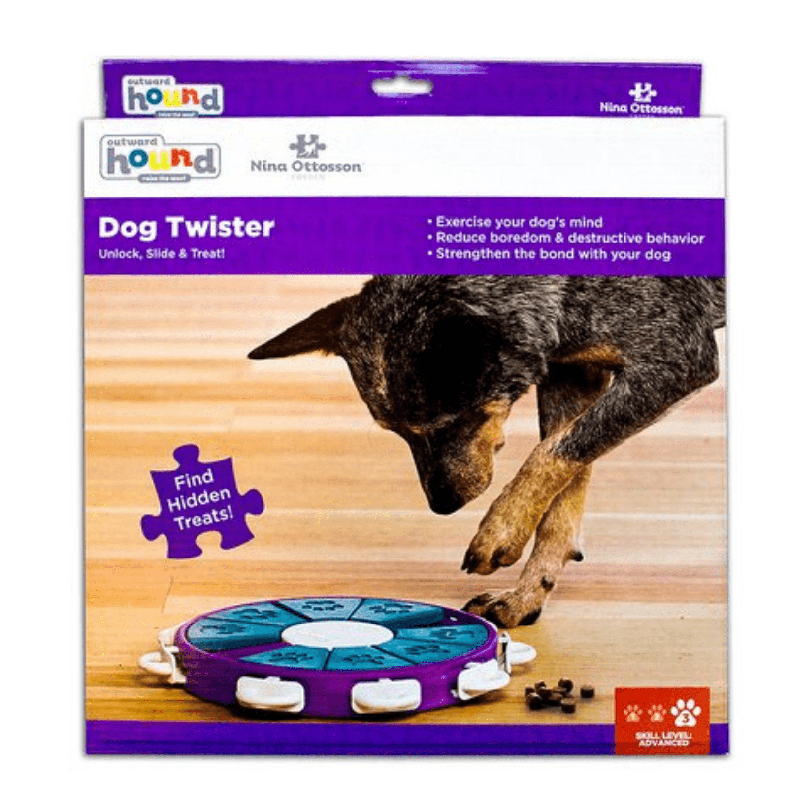 Nina ottosson outward hound top dog puzzle toy dog game