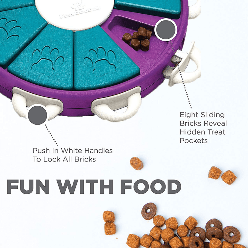 Outward Hound Dog Toy Nina Ottosson Dog Puzzle Toy Interactive Treat Dispenser, Dog Twister