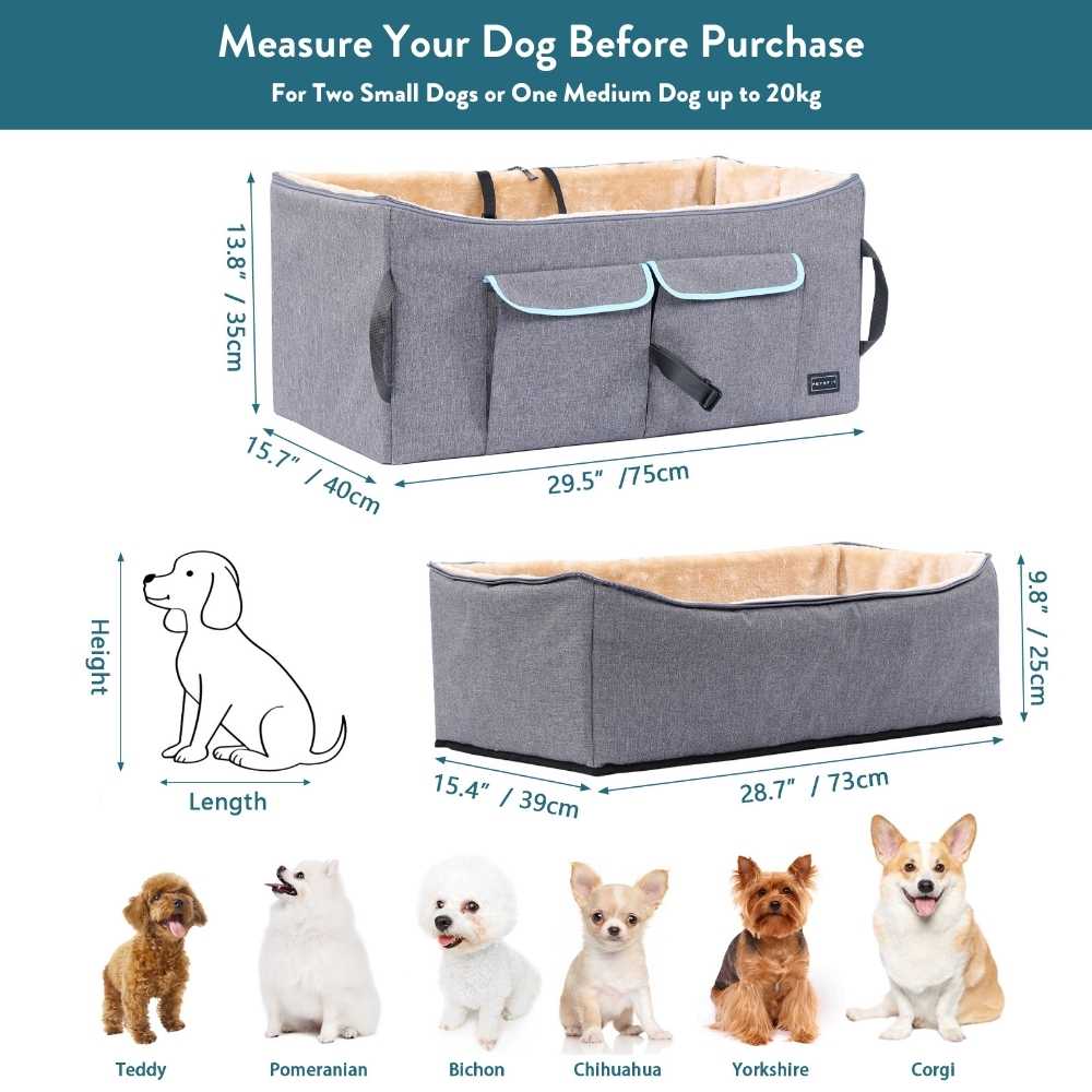 Double dog car clearance seat