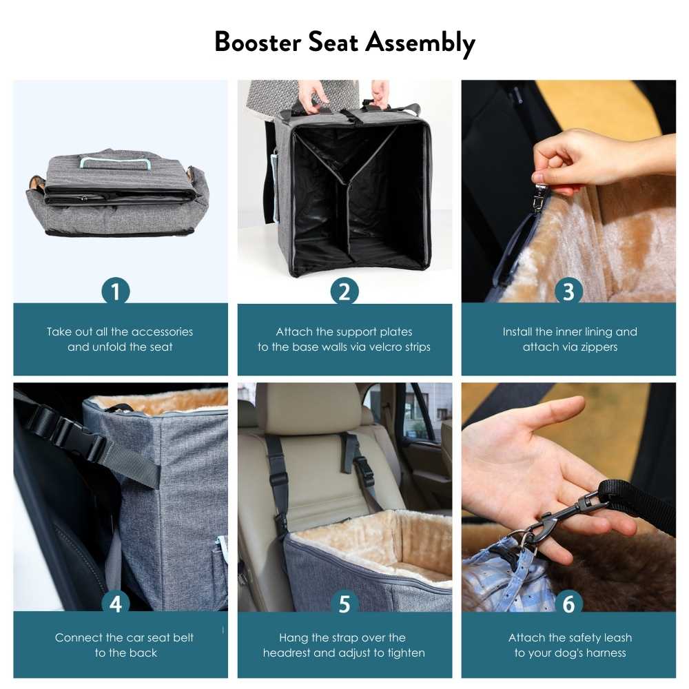 Petsfit Dog Booster Car Seat, Single Modern Pets
