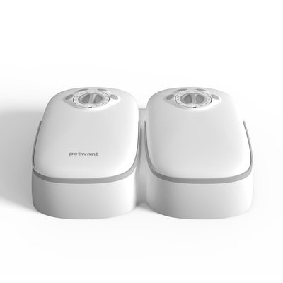 Petwant Pet Feeder Petwant Automatic Pet Feeder 2-Meals White