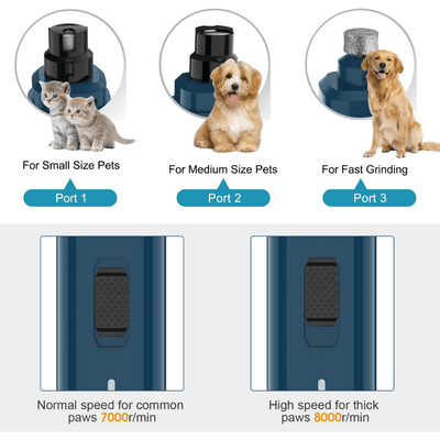 Petwant Pet Grooming Petwant Rechargeable Pet Nail Grinder N10-2 Speed
