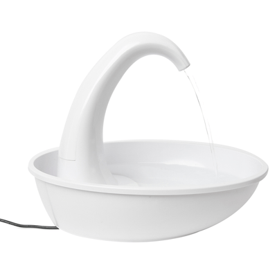 Pioneer Pet Pet Fountain Pioneer Pet Swan Drinking Water Fountain, 2.3L Capacity