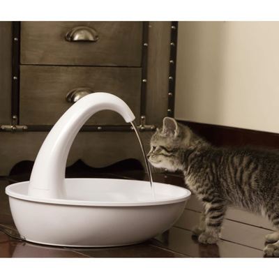 Pioneer Pet Pet Fountain Pioneer Pet Swan Drinking Water Fountain, 2.3L Capacity