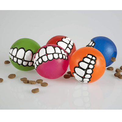 Rogz Dog Toy Rogz Grinz Dog Ball Toy, Lime