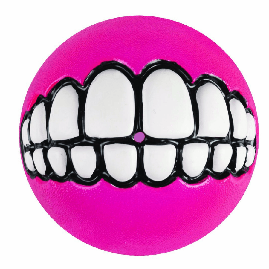 Rogz Dog Toy Rogz Grinz Dog Ball Toy, Pink