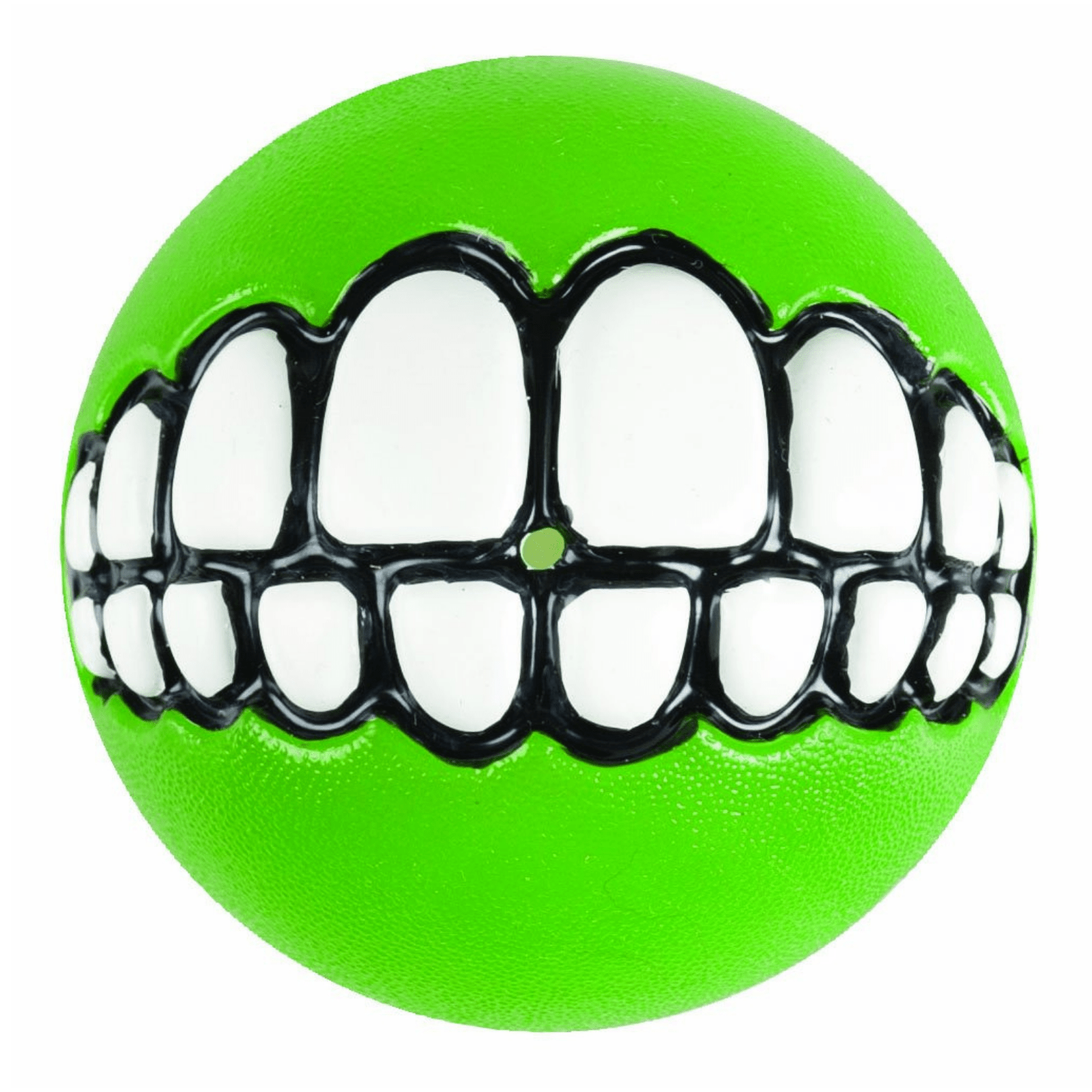 Rogz Dog Toy Small Rogz Grinz Dog Ball Toy, Lime
