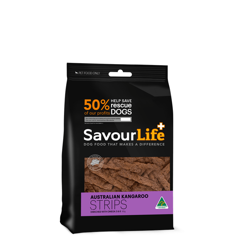 SavourLife Dog Treats Savourlife Healthy Dog Treats, Australian Kangaroo Strips 165g