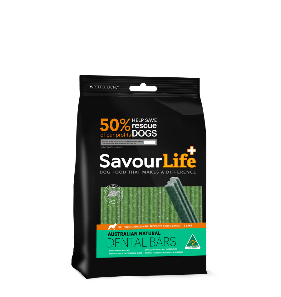 SavourLife Dog Treats Savourlife Natural Dog Dental Chews, Medium to Large Dogs (5 Pack)