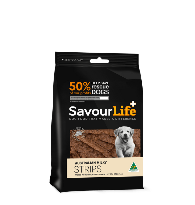 SavourLife Dog Treats Savourlife Puppy Treats, Australian Milky Strips 150g
