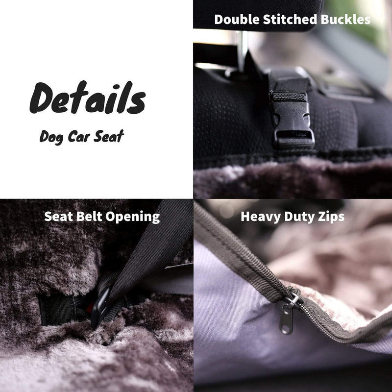 Sling Guard Car Travel Sling Guard Luxury Dog Car Seat Cover, Reversible Car Hammock