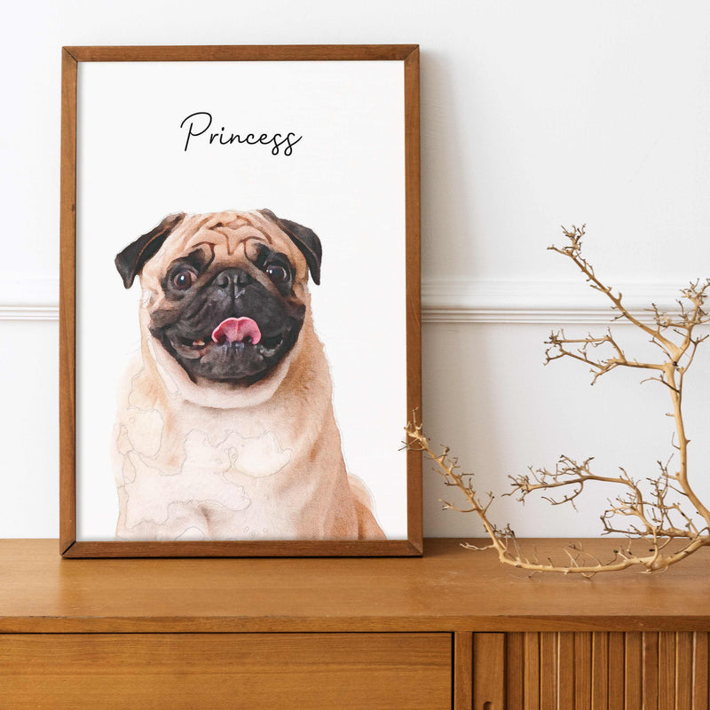 Sticky Bee Studio Pet Portrait Custom Pet Portrait