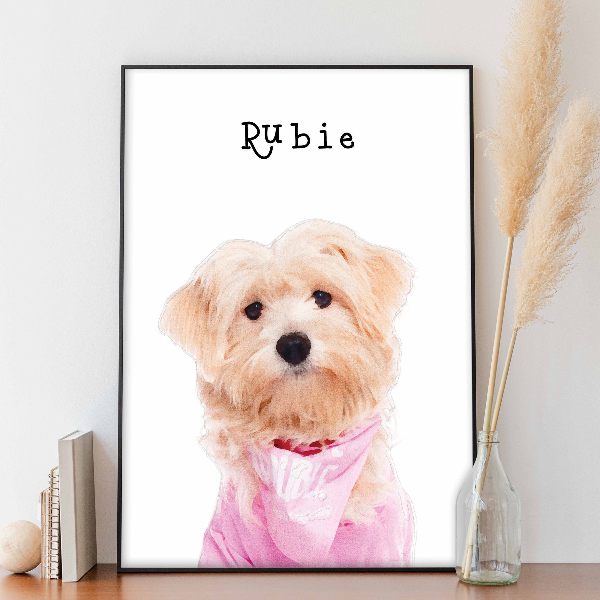 Sticky Bee Studio Pet Portrait Custom Pet Portrait