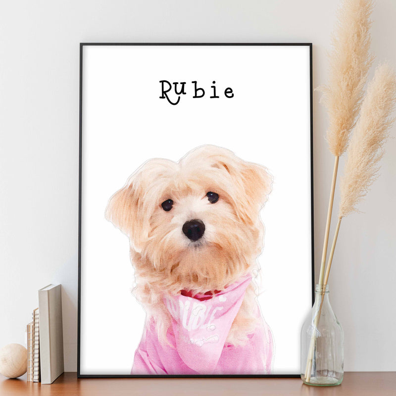 Sticky Bee Studio Pet Portrait Custom Pet Portrait