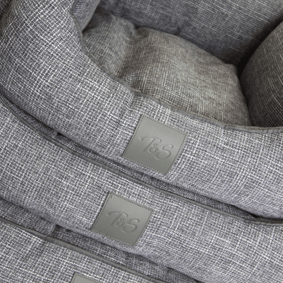 T&S Products Dog Bed T&S Sorrento Ash Grey Luxury Dog Bed