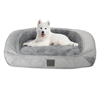 T&S Products Pet Bed T&S Designer Portsea Lounge Dog Bed, Light Grey