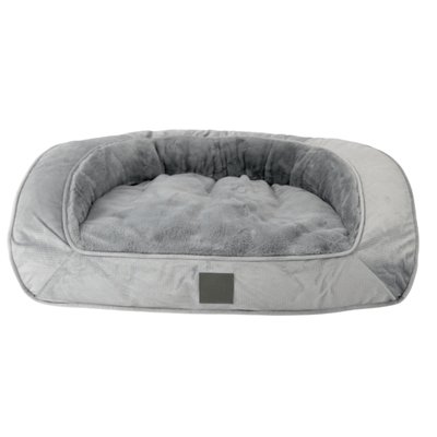 T&S Products Pet Bed T&S Designer Portsea Lounge Dog Bed, Light Grey