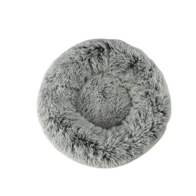 T&S Products Pet Bed T&S Grey Polar Bed, Round Pet Bed