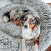 T&S Products Pet Bed T&S Grey Polar Bed, Round Pet Bed